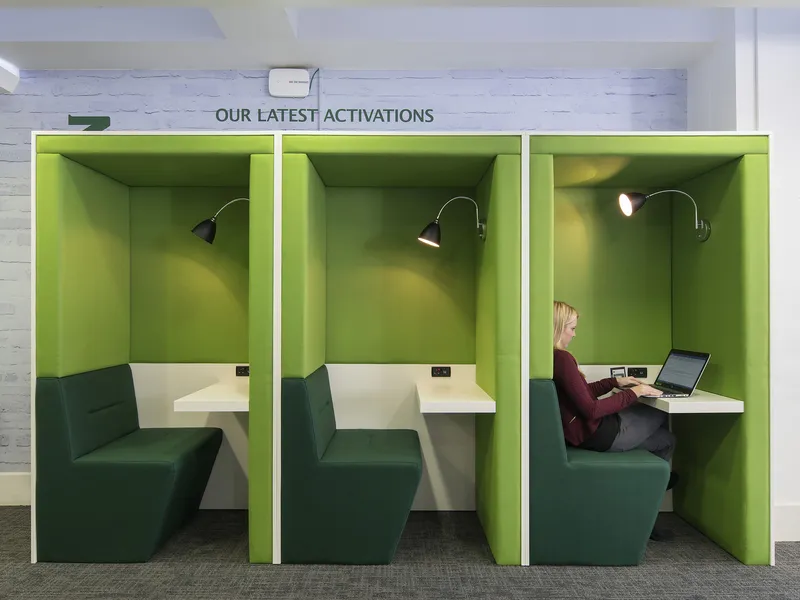 Linear Privacy Office Booth, Team Work Booths